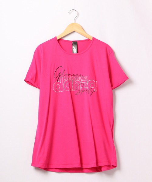 DIMENSIONE danza tシャツ ロゴストーンTシャツ レディース