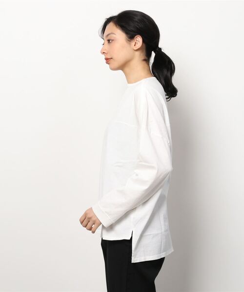 tシャツ ventblanc:コットンリネン天竺ボートネックTEE レディース vent blanc tシャツ ventblanc:コットンリネン天竺ボートネック