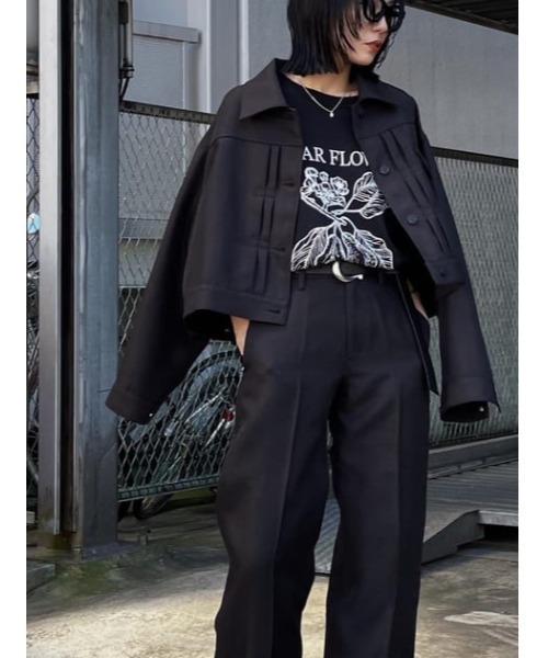 SLY パンツ スラックス STA-PRE JW C/P STRAIGHT-E スタプレ ジャスト 