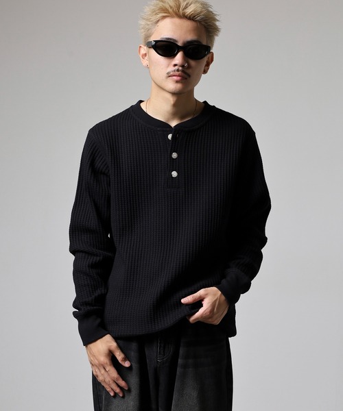 JEMORGAN（ジェーイーモーガン） tシャツ ビッグワッフル ヘンリー