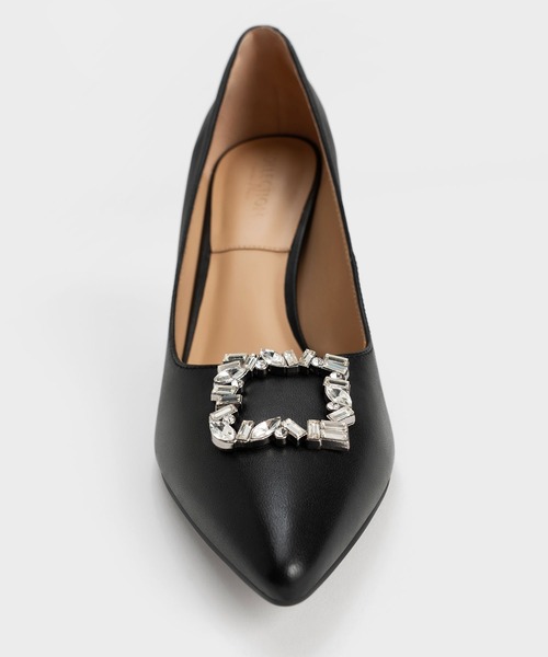 CHARLES ＆ KEITH パンプス ジェムエンベリッシュド : ZOZOTOWN