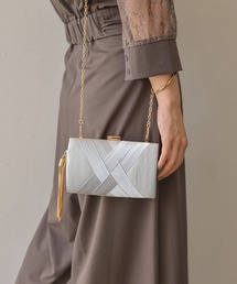 styiro（スタイロ） クラッチバッグ パーティーバッグ 2way サテン