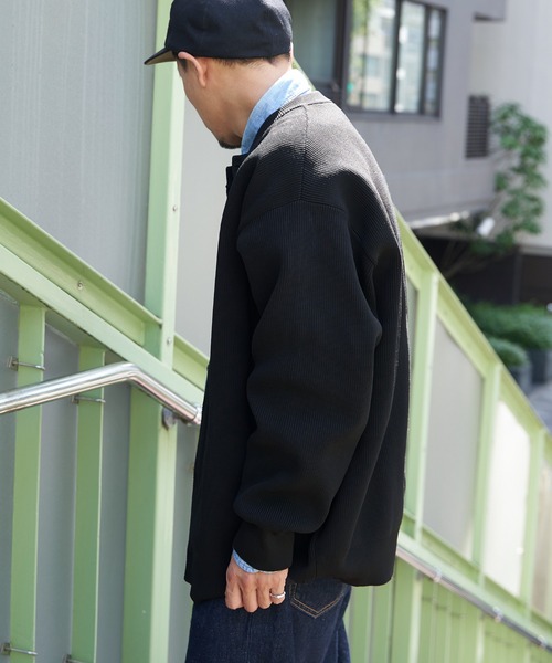 NO NEED（ノーニード） カーディガン 畦編みクルーネックカーディガン