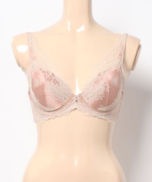 ブルレア　グレー ペプラム　美品 裾パール ペプラム 七分袖 ブラウス Liala×PG 全2色｜lpg812