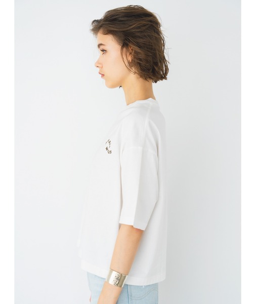 ALEXIA STAM Logo Crew Neck Tee ピンク　新品 Logo Crew Neck Tee | ALEXIA STAM