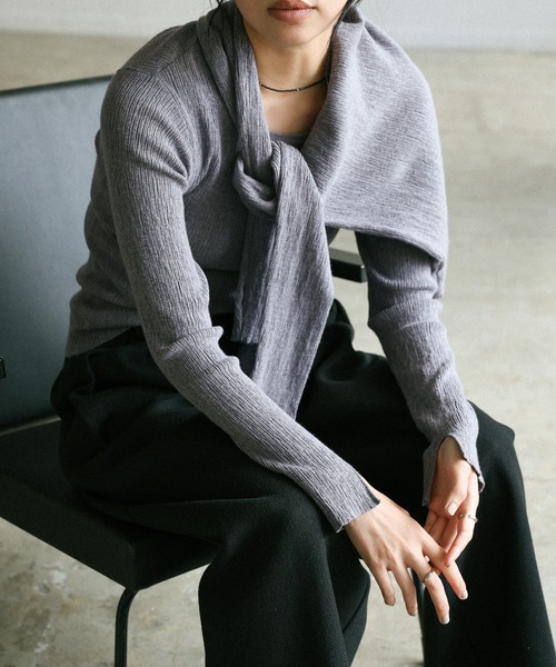 select MOCA（セレクトモカ） tシャツ 「8色展開」ニュアンスリブ