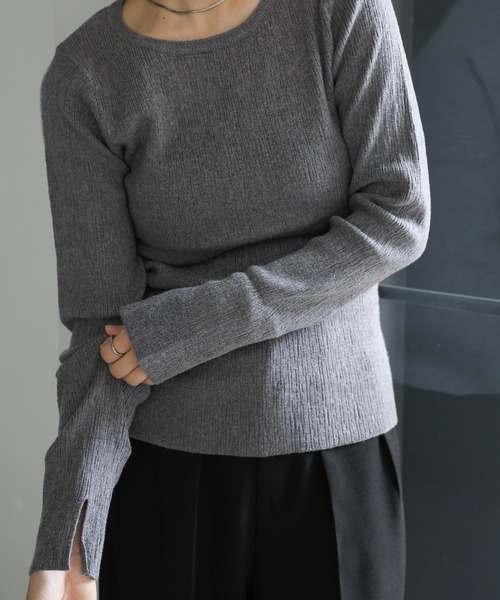 select MOCA（セレクトモカ） tシャツ 「8色展開」ニュアンスリブ