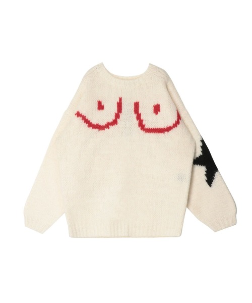 PAMEO POSE ニット セーター Boobs Hand Sweater レディース