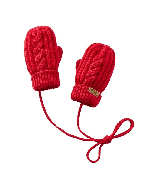 MIKI HOUSE（ミキハウス） 手袋 ケーブル編みニットミトン キッズ 子供