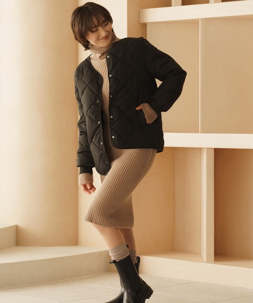 Mia ワンピース Mia ワンピース ソフトタッチリブセットアップワンピース
