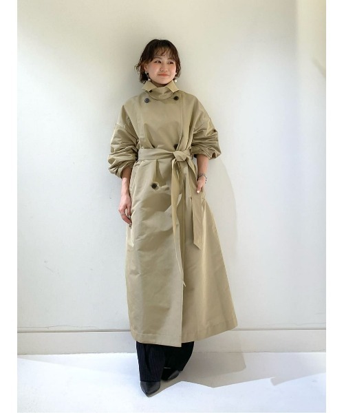 allureville トレンチコート コート マイクロタフタトレンチコート