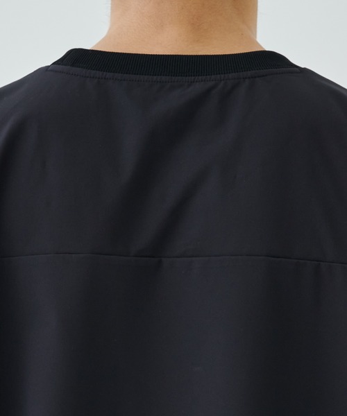 uvカット tシャツ STUDIOUS別注 BLK NYLON SHORT SLEEVE T-SHIRTS メンズの画像