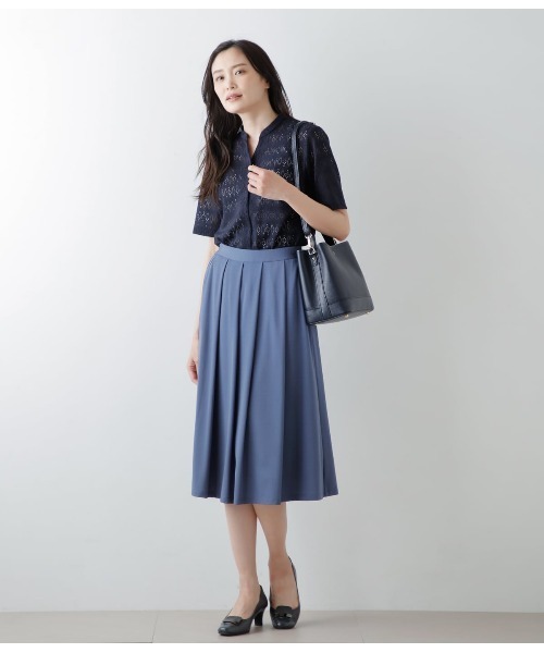 ＮＥＷ　ＹＯＲＫＥＲ　　スカート NEWYORKER スカート ドライライトツイル ボックスタックスカート
