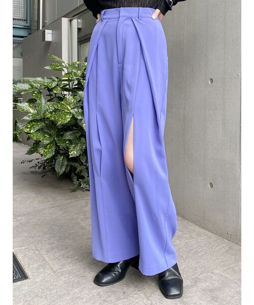 MURUA パンツ フロントオープンワイドパンツ レディース