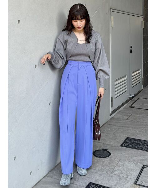 【最安値】 MURUA パンツ レディース フロントオープンワイドパンツ パンツ