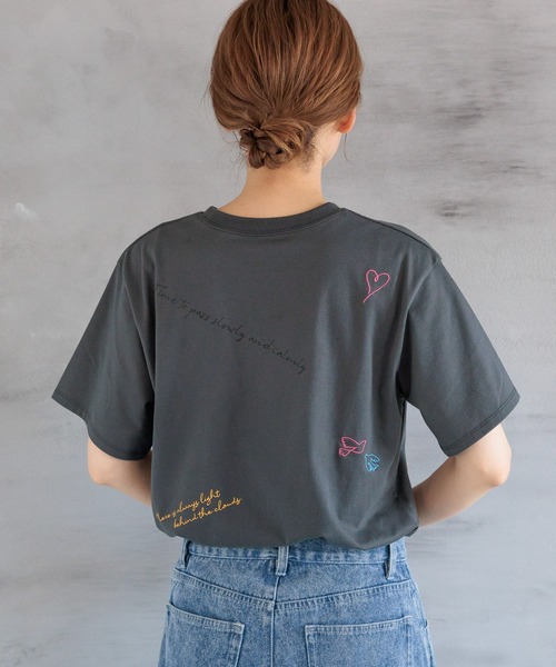 LAKOLE tシャツ ラフタッチランダムロゴT / 136061 レディース