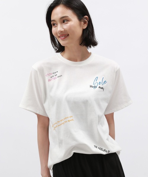 LAKOLE tシャツ ラフタッチランダムロゴT / 136061 レディース