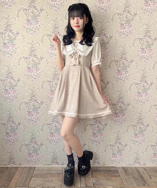 rosy monster美品【sailor frillワンピース】 ワンピース セーラーカラーレースワンピース : ZOZOTOWN Yahoo