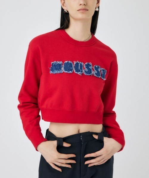 moussy トレーナー MOUSSY | UOM SWEATフロントボタントップス (スウェット