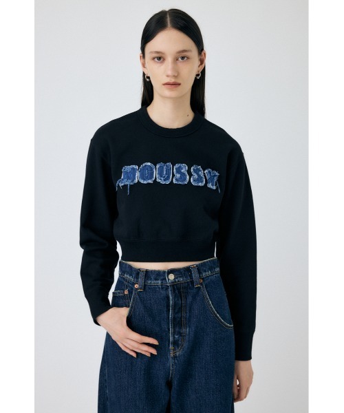 トレーナー スウェット PATCH DENIM MOUSSY プルオーバー レディース MOUSSY トレーナー スウェット PATCH DENIM プルオーバー