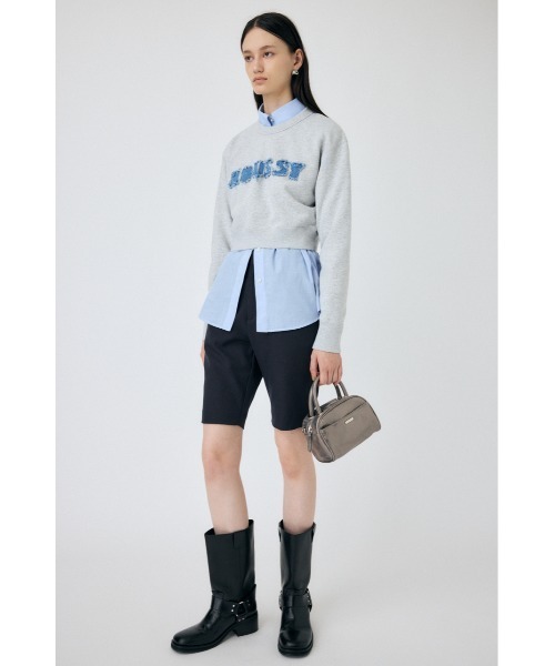 トレーナー スウェット PATCH DENIM MOUSSY プルオーバー レディース MOUSSY トレーナー スウェット PATCH DENIM プルオーバー