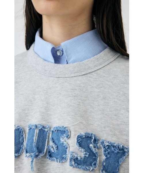 MOUSSY トレーナー スウェット PATCH DENIM プルオーバー