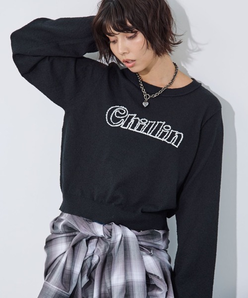 PAGEBOY（ページボーイ） ニット セーター ブークレーロゴシシュウ