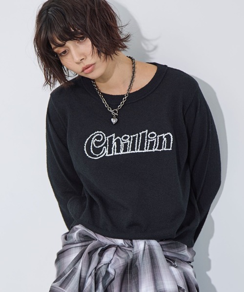 PAGEBOY（ページボーイ） ニット セーター ブークレーロゴシシュウ