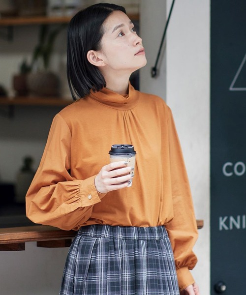 Sunny clouds（サニークラウズ） tシャツ 袖だけブラウスタートル