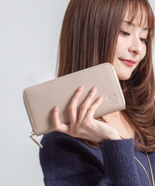 【794】ラウンドファスナー BELLES YORK グレー BELLIES YORK（ベリーズヨーク） 財布 「BELLIES YORK/ベリーズヨーク