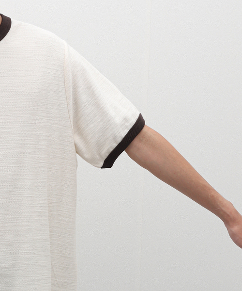 【BRAIN DEAD】ブレインデッド Slubby Ringer Tee Brain Dead Slubby Ringer T-Shirt, Natural – Glasswing