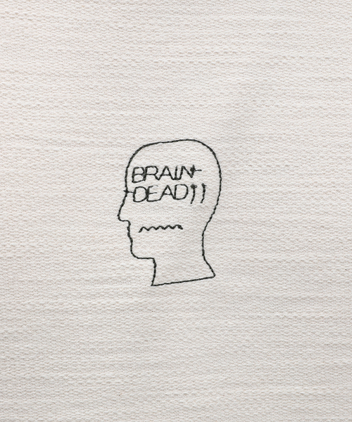 【BRAIN DEAD】ブレインデッド Slubby Ringer Tee Brain Dead Slubby Ringer T-Shirt, Natural – Glasswing
