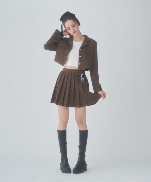 Lallana レザーボアジャケット
