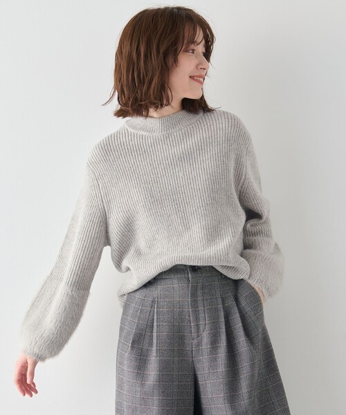 未使用／8YARDS セーター レディース ANY（エニィ） ニット セーター ラムウールフェザーコンビプルオーバー