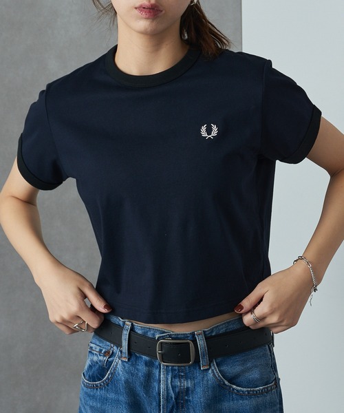 ショート丈 tシャツ（FRED PERRY／レディースファッション