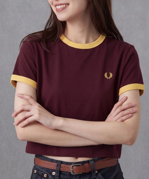 FRED PERRY（フレッドペリー） tシャツ 半袖 コンパクトリンガーT