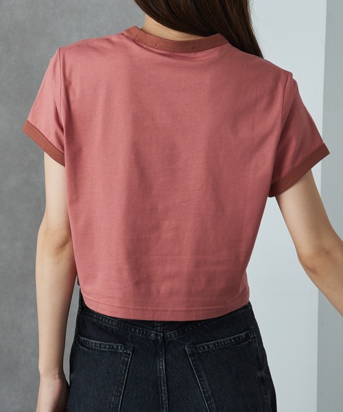 tシャツ 「FRED PERRY」CROPPED RINGER T-SHIRT G9163 レディース メンズ FRED PERRY tシャツ 「FRED PERRY」CROPPED RINGER T-SHIRT