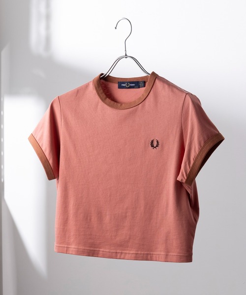tシャツ 「FRED PERRY」CROPPED RINGER T-SHIRT G9163 レディース メンズ FRED PERRY tシャツ 「FRED PERRY」CROPPED RINGER T-SHIRT