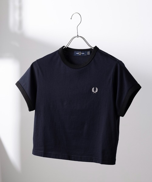 FREDPERRY レディース　丈短めトップス FREDPERRY】レディース短丈リンガーTシャツ新色のご紹介