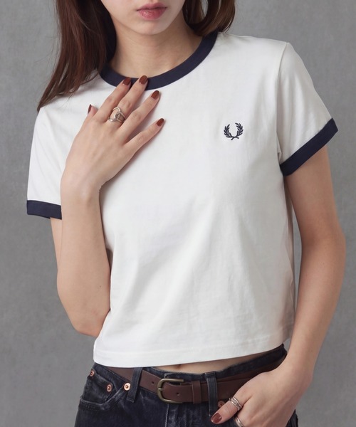 FRED PERRY（フレッドペリー） tシャツ 半袖 コンパクトリンガーT