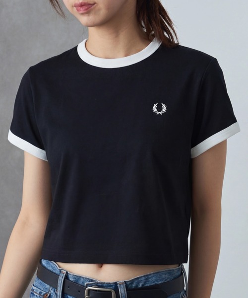 FRED PERRY(フレッドペリー) tシャツ 半袖 コンパクトリンガーT FRED PERRY(フレッドペリー) tシャツ 半袖 コンパクトリンガーT