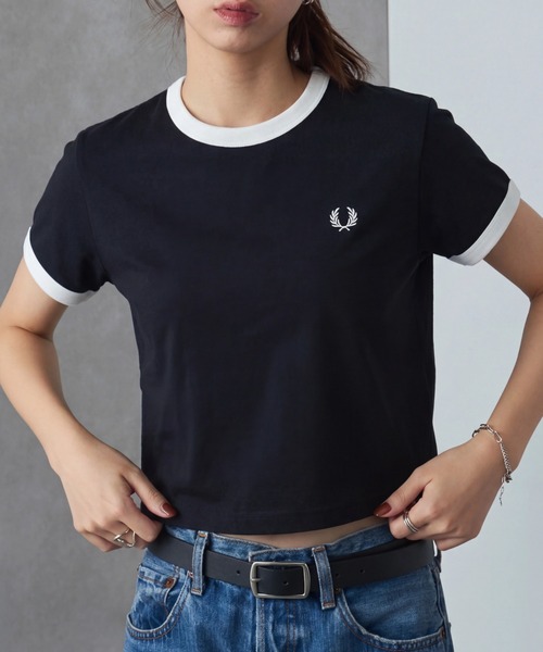 FRED PERRY（フレッドペリー） tシャツ 半袖 コンパクトリンガーT