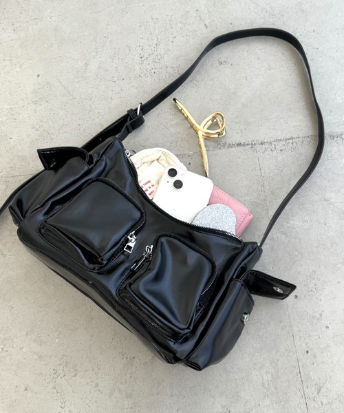 Loueme ショルダーバッグ バッグ 4ポケットベルトショルダーバッグ
