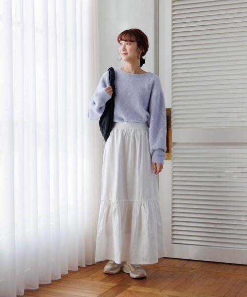 ニット セーター ホリデーリボンニット レディース flower（ファッション） ニット セーター ホリデーリボンニット