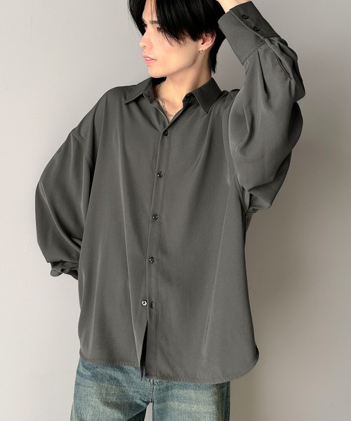 「classicalelf」 7分袖シャツ LARGE ブルー レディース classicalelf 「classicalelf」 7分袖シャツ LARGE インディゴ