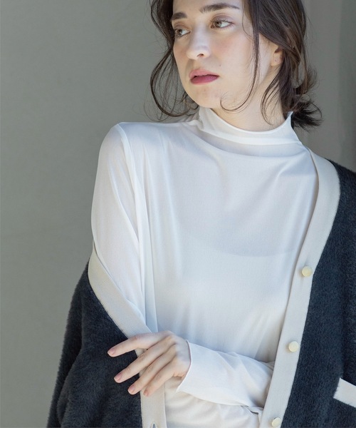 OPAQUE.CLIP（オペークドットクリップ） tシャツ シアーメロウ