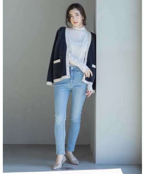 OPAQUE.CLIP tシャツ シアーメロウハイネックトップス「洗濯機