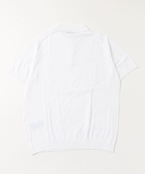 JOHN SMEDLEY 半袖ニット クリーム メンズ 2枚目