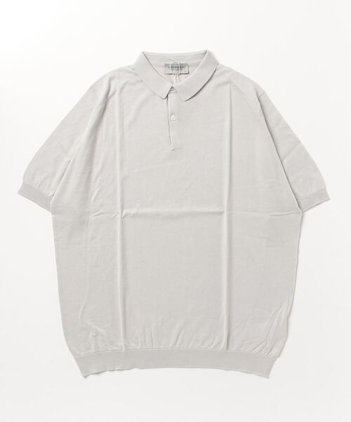 JOHN SMEDLEY 半袖ニット クリーム メンズ 4枚目