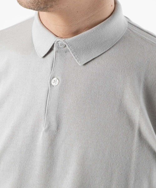 JOHN SMEDLEY 半袖ニット クリーム メンズ 6枚目
